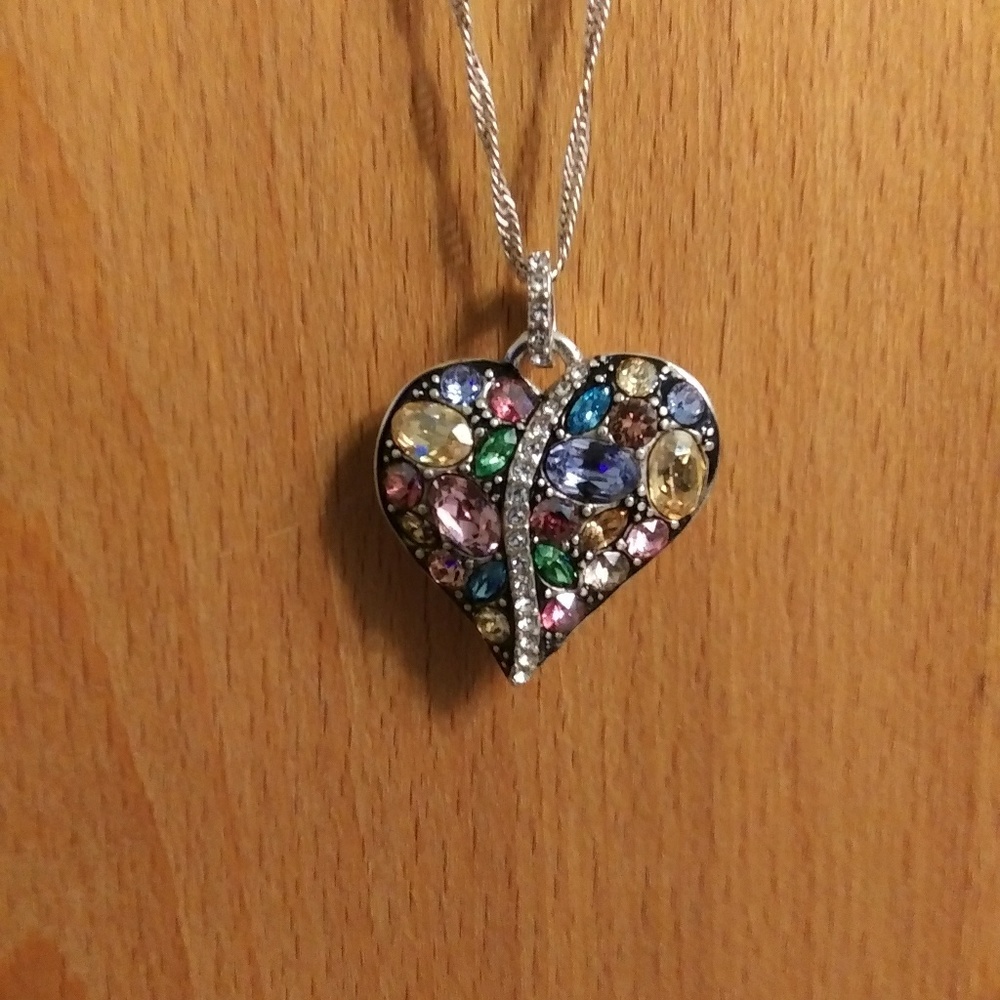 NWT Brighton Trust Your Journey Heart Necklace